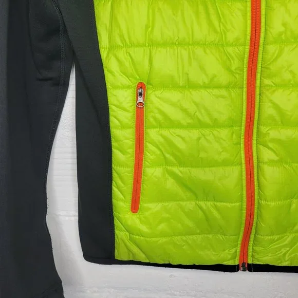 Marmot Men's Small Jacket Coat Black Green Full Zip Polartec - Picture 5 of 11